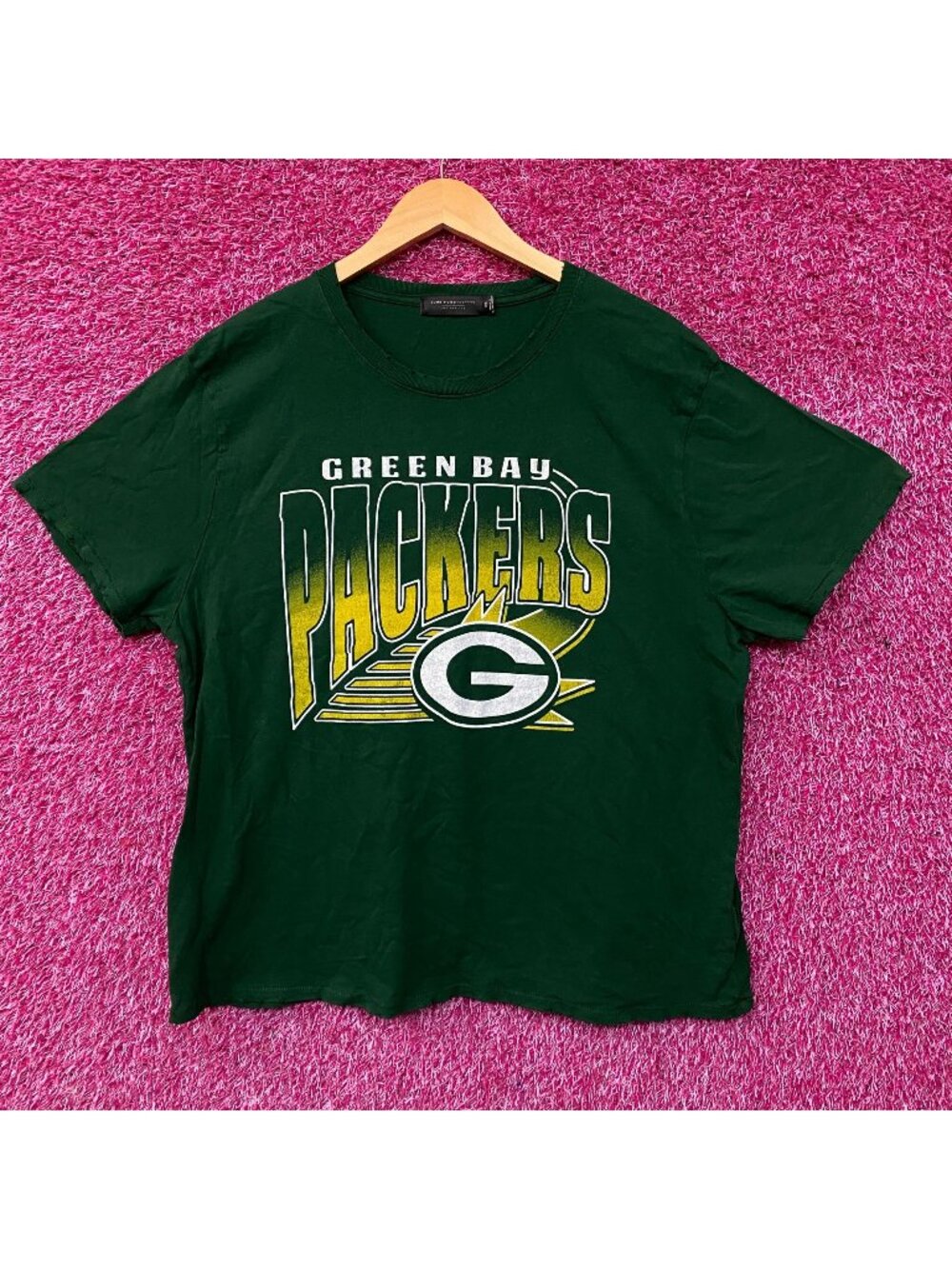 Junk Food Clothing NFL Green Bay Packers Chrome Retro Style T-Shirt 2XL